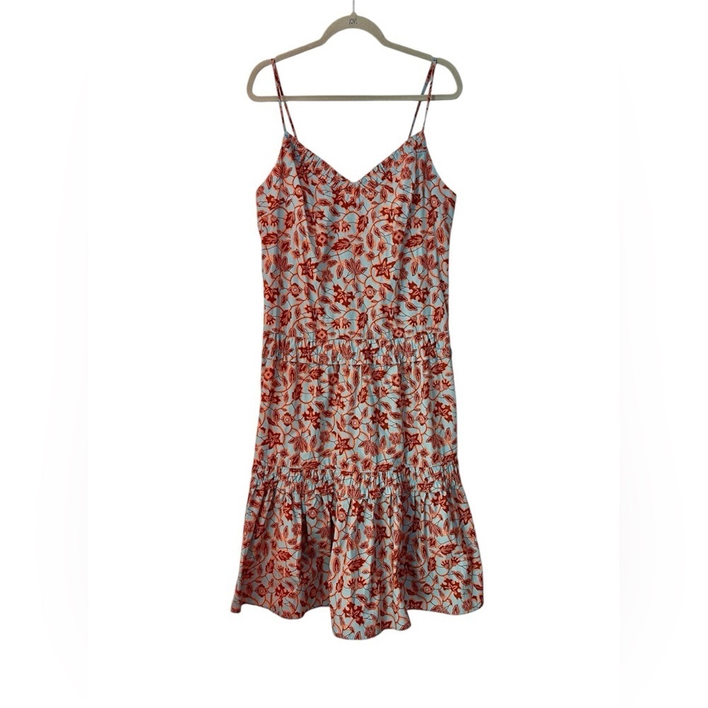 Derek Lam Collective floral midi v neck dress. - Picture 5 of 9
